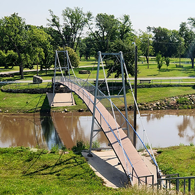 Swinging Suspension Bridge