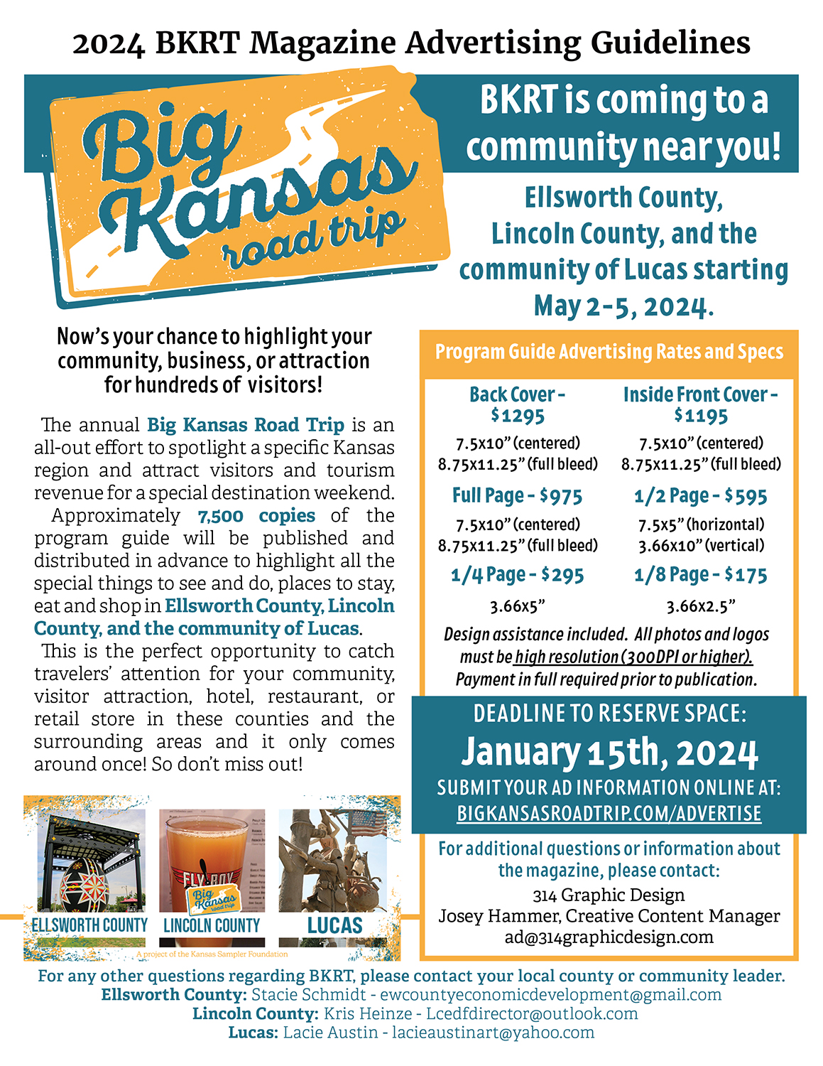 ADVERTISE Big Kansas Road Trip By the Kansas Sampler Foundation